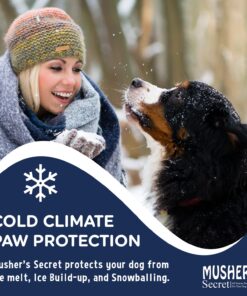 Musher's Secret Dog Paw Wax 60 g (2.1 oz) - Moisturizing Dog Paw Balm that Creates an Invisible Barrier That Protects and Heals Dry Cracked Paws - All-Natural with Vitamin E and Food-Grade Ingredients 2.1 Ounce (Pack of 1) 27 71NhQguLypL
