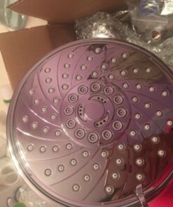 HotelSpa 30 Setting 6" Rainfall Shower Head and Handheld Shower Dual 3-Way Shower Combo with Extra Long Premium 6 ft Stainless Steel Shower-Hose Chrome with 6 ft Hose 29 71NiusR8gML