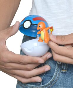 Pokemon Official Charmander Clip and Go, Comes with Charmander Action Figure and Great Ball 15 71Nj pkCp1L