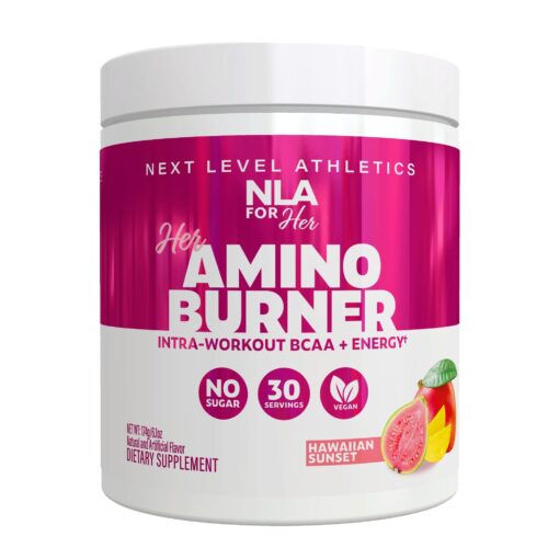 Her Thermogenic Amino Women's Pre Post & Intra Workout Booster (Hawaiian Sunset,30 Servings) BCAA Essential Amino Acids, Caffeine, & Electrolytes- Max Your Workouts w Sustained Energy-Vegan,Sugar Free Hawaiian Sunset