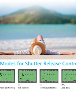 AODELAN Intervalometer Remote for Nikon - Camera Wireless Timer Shutter Release Remote Control for Nikon Z6, Z7, Z9, D850, D810, D750, D7200, Coolpix P1000, P950; Replaces Nikon MC-DC2, MC-30, MC-36A 9 71NjGRLue9L