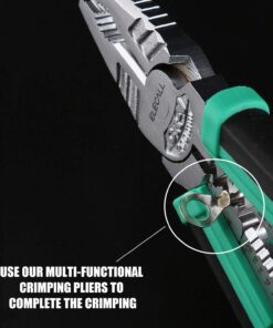 Alternative view of 420pcs Non-Insulated Ring Terminals & Fork Connector Kit 22-16/16-14/12-10 Gauge Wire Lugs Battery Cable Terminals Wire Crimp Connectors High Temperature T2 Pure Non-Insulated Copper Connector 22awg-10awg
