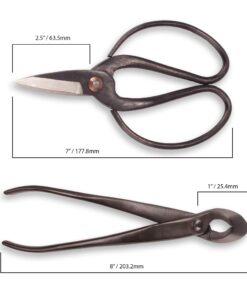 BambooMN Bonsai Basics Set - 8" Concave Cutter, 7" Heavy Duty Shear - 1 Set Concave Cutter & Heavy Duty Shear Set 10 71Nk3Yo7CpL