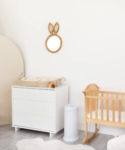 Ubbi Steel Odor Locking, No Special Bag Required Money Saving, Awards-Winning, Modern Design, Registry Must-Have Diaper Pail, White 42 71Nk8grZ0gL