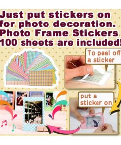 Fujifilm Instax Mini Instant Film, 2x10 Shoots x10 Pack (Total 200 Shoots) + withC Microfiber Cleaning Cloth+ Free 100PCS Sticker for Fuji Mini 90 8 70 7s 50s 25 300 Camera SP-1 Printer 10 Pack (Total 200 Shoots) 5 71Nm 3S6dUL