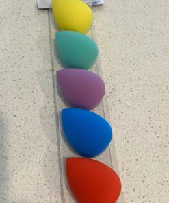 BEAKEY 5 Pcs Makeup Sponges Set, Latex-Free, High-density Wonder Blender Perfect for Liquid, Cream, and Powder, Soft and Flexible Boun Boun Beauty Sponges, Beauty Gift Set 5pcs multi-colored sponges 41 71NmlzLsQaL