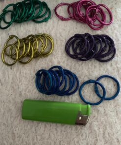 Charles Leonard Loose Leaf Rings, 1" Diameter, Metallic Assorted Colors, (85000), 50 per pack Assorted Metallic Colors 50 Count 1 Inch Diameter 23 71NmtdVfEaL