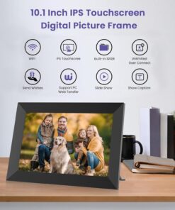 FANGOR 10.1 Inch WiFi Digital Picture Frame (2-Pack) with IPS HD Touchscreen, Smart Cloud Photo Frame with Built-in 32GB Storage, Auto Rotate, Wall Mount, Share Photos and Videos Anytime, Anywhere 2 Pack 13 71NnC8tD0lL