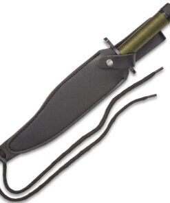 K EXCLUSIVE Amazon Jungle Survival Knife and Sheath - Stainless Steel Sawback Blade, Cord-Wrapped Handle, Built-In Compass, Survival Kit, Capable Wilderness Tool - Length 13" Jungle Survivor 9 71NnGD0M5jL