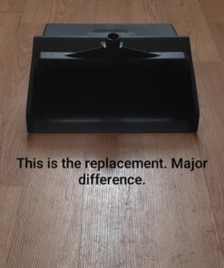 Carlisle FoodService Products Duo-Pan Upright Dust Pan with Serrated Yoke for Home, Restaurants, Kitchen, Lobby, And Office, Plastic, 30 Inches, Black 30 Inches (Pack of 1) 41 71NnxUsUZRL