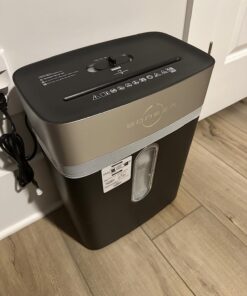 BONSEN Paper Shredder for Home Office, 10-Sheet Cross-Cut Shredder, P-4 High Security Level, Quiet Credit Card Shredder with Jam Proof System, 4 Gallons Bin (S3201) 10-Sheet Cross Cut 22 71NoXbg4P7L