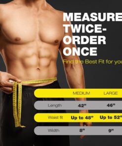 ActiveGear Waist Trimmer Belt Slim Body Sweat Wrap for Stomach and Back Lumbar Support Yellow Large 26 71NpfC0HeL