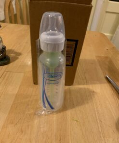 Dr. Brown's Natural Flow® Anti-Colic Options+™ Narrow Baby Bottles 8 oz/250 mL, with Level 1 Slow Flow Nipple, 4 Pack, 0m+ 8oz, Clear 4 Count (Pack of 1) 52 71Npj66BiHL