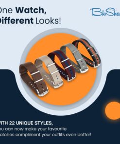 BluShark Original Premium Nylon Watch Strap - Stainless Steel Buckle with Multiple Sizes & Premium Styles, Replacement Watch Straps for Men & Women, Ballistic Military Waterproof BOND 20mm Premium Brushed Buckle 32 71NqV7BsjlL 1