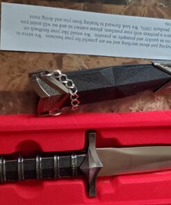 Snake Eye Tactical 11.5" Dark Assassin Medieval Dagger Short Sword Blade with Sheath LARP Cosplay 9 71NqiivzXyL