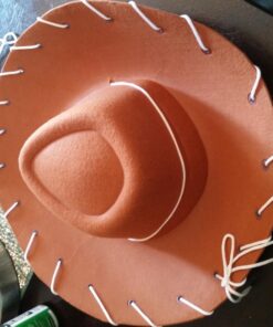 Childrens Brown Felt Cowboy Hat by Century Novelty by Century, Brown, Size Small 27 71NqoFal7yL