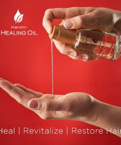 L'ANZA Keratin Healing Oil Treatment, Restores, Revives, and Nourish Dry Damaged Hair & Scalp, With Restorative Phyto IV Complex, Protein and Triple UV Protection Natural 1.7 Fl Oz (Pack of 1) 15 71NreTj xcS 1