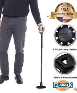 EZ-Walk/SandPad LandPad All Terrain Stabilizer Cane Tips (Single Pack) Single Pack w/Tape Adapter (Canes Only) 14 71NruKroSL