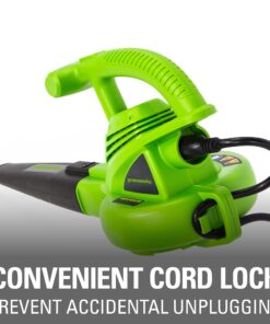 Greenworks 7 Amp 160 MPH/150 CFM Single Speed Electric Blower, 24012 28 71NsYmtJkoS