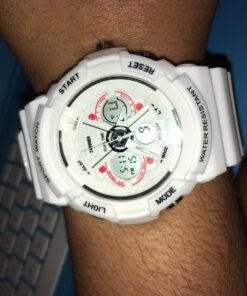 FANMIS Unisex Outdoor Sport Jelly Watch Simple Casual Analog Watches 3ATM Waterproof Minimalism Watches for Young Women Silicone Strap A White 19 71Nsf6gWgXL