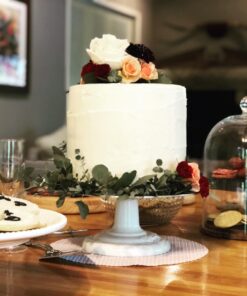 Ateco Cast Iron and Non-Slip Pad Cake Stand, 12 inch, White #612 12" Round, Cast Iron Base 37 71NtTWNoU7L