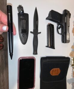 Smith & Wesson SWPENBK 5.7in Aircraft Aluminum Refillable Tactical Screw Cap Pen for Outdoor, Survival, Camping and EDC, Multicolor, One Size,Black 23 71NtZ9VVKTL