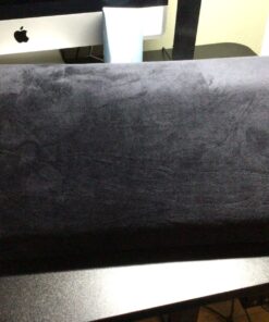 Amazon Basics Under Desk Foam Foot Rest with Washable Cover Comfortable Foot Stool for Home and Office, Black, 5.1 x 10.2 x 17.3 Inch 33 71NuLb59DgL