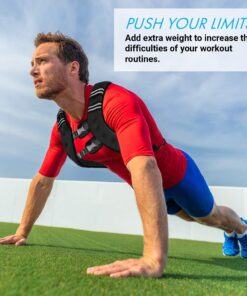 Aduro Sport Weighted Vest Workout Equipment, 4lbs/6lbs/12lbs/20lbs/25lbs/30lbs Body Weight Vest for Men, Women, Kids 6 Pounds (2.72 KG) 19 71NuMKkqUyL