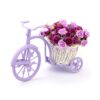 Louis Garden Nostalgic Bicycle Artificial Flower Decor Plant Stand (Purple) Purple 39 71Nvop9bToL
