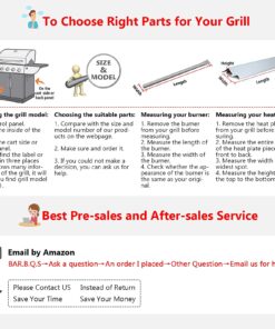 Hisencn Grill Parts for Charbroil Replacement Parts 463244012 463244011 463257010 463247310 463243911 463247412 463247512, Stainless Replacement for 463247109 Commercial Series 4 Burner Gas Grills Silver 28 71NvsX0xIMS 3