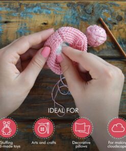 Fairfield The Original Poly-Fil, Premium Polyester Fiber Fill, Soft Pillow Filler, Stuffing for Stuffed Animals, Toys, Cloud Decorations, and More, Machine-Washable, 5 lbs. Box, White 5 lb 31 71NwsK9IeeL