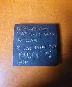 Post-it Super Sticky Notes, 3 in x 3 in, 5 Pads, 2x the Sticking Power, Black, Recyclable (654-5SSSC) 19 71NxEiFaIfL