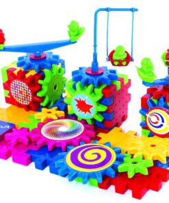 Krazy Gears Gear Building Toy Set - Interlocking Learning Blocks - Motorized Spinning Gears - 81 Piece Playground Edition 13 71NxO0zC7eL