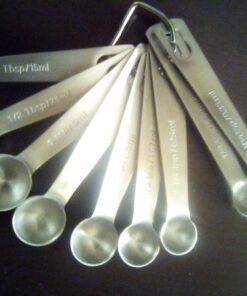 Measuring Spoons: U-Taste 18/8 Stainless Steel Spoons Set of 9 Piece: 1/16 tsp, 1/8 tsp, 1/4 tsp, 1/3 tsp, 1/2 tsp, 3/4 tsp, 1 tsp, 1/2 tbsp & 1 tbsp Dry and Liquid Ingredients XS-9 pcs 49 71Nxs3CdXL
