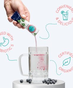 Alternative view of Beloit Kombucha Tea Powder, Water Flavor Packets, Organic Probiotic Drink for Gut Health, Healthy Drinks, Low Sugar and Calorie Mix, No Apple Cider Vinegar Taste, 15 Pack (Blueberry Mint Flavor)