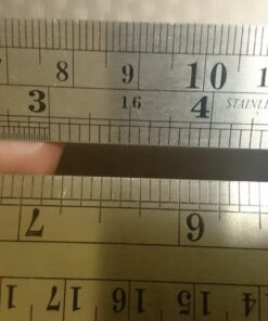 Stainless Steel Ruler and Metal Rule Kit with Conversion Table (Silver, 12 Inch, 6 Inch) Silver 38 71O JhWJTL