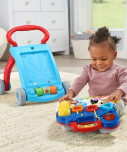VTech Sit-To-Stand Learning Walker (Frustration Free Packaging), Blue 23 71O UfBQvaL