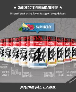 Primeval Labs EAA Max, BCAA Perfect Amino Acid Powder - Pre or Post Workout Muscle Recovery - BCAAs, EAAs, Electrolytes, Supports Hydration & Performance, Keto Friendly (Smashberry) Smashberry 12 71O0Hgfrw1L