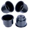 Amarine Made (Set of 4) Black Recessed Drop in Plastic Cup Drink Can Holder with Drain for Boat Car Marine Rv - Black 4 71O0iyXlLxL