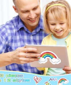 H1vojoxo 48PCS Breath Calm Anxiety Sensory Stickers Calm Strips for Anxiety Sensory Stickers Anti Stress Tactile Rough Textured Sticker for Desk and Phone Stress Anxiety Relief Adhesive for Kids Adult 26 71O1oEIWPML