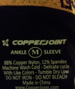 CopperJoint Arch Support for Plantar Fasciitis Relief - Ankle Compression Sleeve for Foot Pain Relief and Achilles Tendon Support - Breathable Copper Infused Nylon (Medium) Medium 45 71O1uOAP7HL