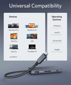 Anker USB C Hub, PowerExpand 6-in-1 Adapter, with 4K HDMI, 100W Power Delivery Port, 2 10 Gbps A Ports, SD Card Reader, and 3.5mm Audio, for MacBook Air, Pro, XPS, More 17 71O22W1UOGS