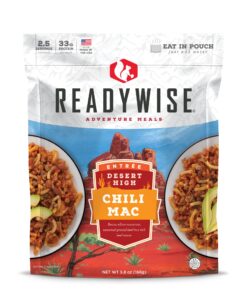 Alternative view of ReadyWise Outdoor Chili Mac with Beef, Freeze-Dried Backpacking and Camping Meals, Tasty Meals and Snacks for Hiking, Backpacking, or Emergency Preparedness, Pack of 6