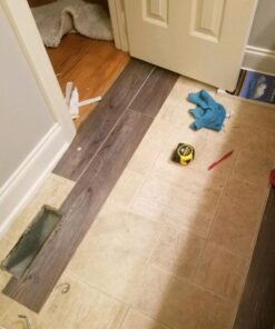 Tivoli II Self Adhesive Vinyl Floor Planks, 10 Pack - 6" x 36", Silver Spruce - Peel & Stick, DIY Flooring - Natural Wood Grain Feel for Kitchen, Dining Room & Bedrooms by Achim Home Decor Wood look 10 Planks 62 71O30BoOMNL