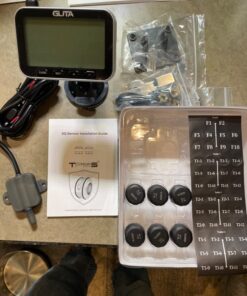 GUTA Trailer Tire Pressure Monitoring System, Trailer TPMS with 6 Sensors, 6 Alert Modes, Signal Booster, Power Saving Display, Long Sensing Distance, for 3 Trailers (T1/T2/T3), for RV, Trailer 6-Sensors 28 71O3DxjBKeL