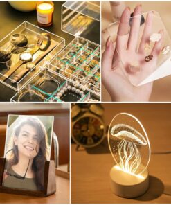 Plexiglass Sheets Clear Acrylic Sheets - 6 Pieces of CreGear 12" x 12" 0.04" Thick Transparent Plexi Glass, for Craft, Photo Frame, Signs, DIY Display Projects - Cut to Size with Laser or Saw Tools 12x12x0.04" 29 71O3yQPL RL