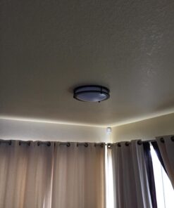 LB72120 LED Flush Mount Ceiling Light, 12 inch, 15W (150W Equivalent) Dimmable 1200lm, 3000K Warm White, Oil Rubbed Bronze Round Lighting Fixture for Kitchen, Hallway, Bathroom, Stairwell 33 71O42phzLsL