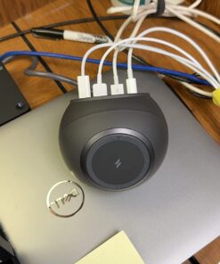 Anker Magnetic Desktop Charging Station(MagGo), 637 Wireless Charger for iPhone13/12, 8-in-1 Power Strip with 3 AC,2 USB A,and 2 C,Max 65W Delivery Accessory MacBook Pro Interstellar Gray 31 71O49nEHz4L