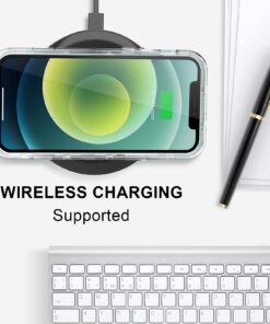 Anuck Case for iPhone 12 Case, for iPhone 12 Pro Case, Crystal Clear Heavy Duty Defender Phone Case 3 Layer Shockproof Full-Body Protective Case Hard PC Shell & Soft TPU Bumper Cover 6.1'' - Clear 14 71O56TUklL