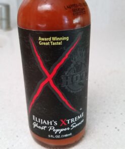 Elijah's Xtreme Ghost Pepper Hot Sauce, Handcrafted Award Winning Blend of Ghost Peppers, Habanero Garlic & Lime, Extreme Heat & Flavor 29 71O5DO3DOzL 1